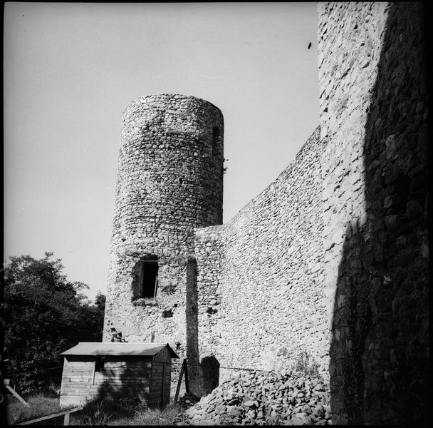 Enceinte et tour en ruines