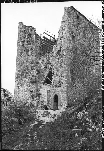 Donjon en cours de restauration