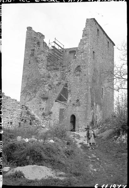 Donjon en cours de restauration