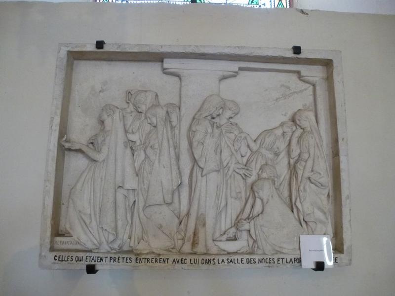 bas-relief :  les Vierges sages, vue générale