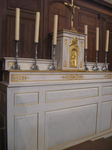 gradins d'autel, tabernacle (maître-autel), vue générale