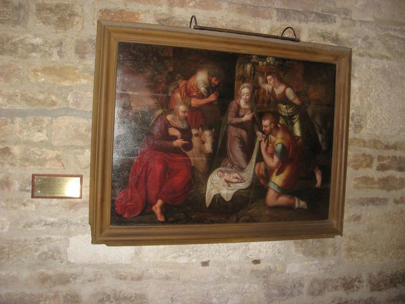 Tableau (panneau peint) : Adoration des Bergers