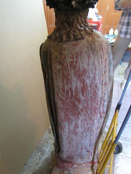 statue : Ecce Homo, vue générale du revers