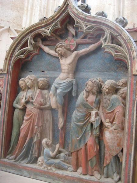 retable : la Crucifixion, vue générale