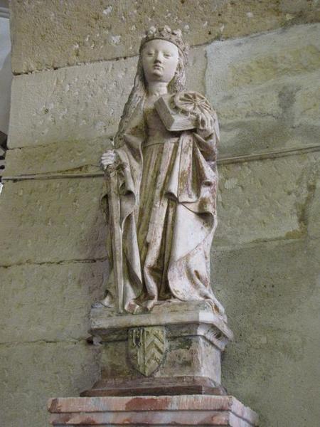 Statue : sainte Catherine d'Alexandrie