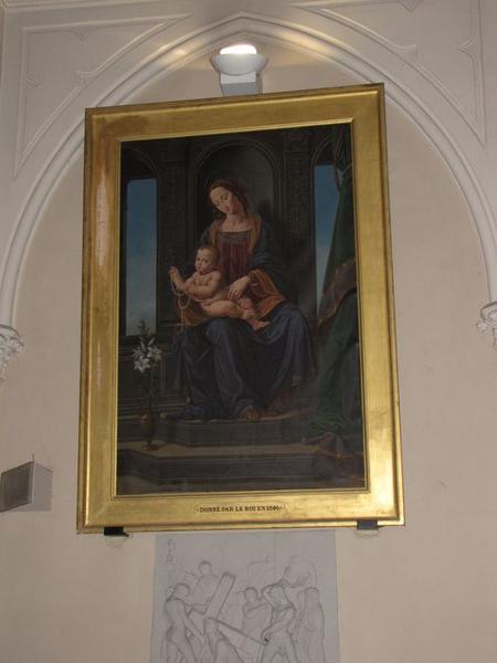 tableau : Vierge à l'enfant, vue générale