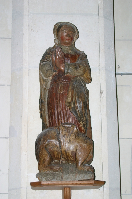 groupe sculpté : Sainte Marthe et la Tarasque ou sainte Marguerite et le démon