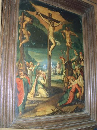 tableau : Calvaire, huile sur cuivre, 1ère moitié 17e siècle - © Ministère de la Culture (France), Médiathèque du patrimoine et de la photographie (objets mobiliers), tous droits réservés