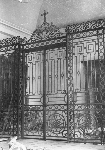 clôture liturgique, grille, bois, début 19e siècle - © Ministère de la Culture (France), Médiathèque du patrimoine et de la photographie (objets mobiliers), tous droits réservés