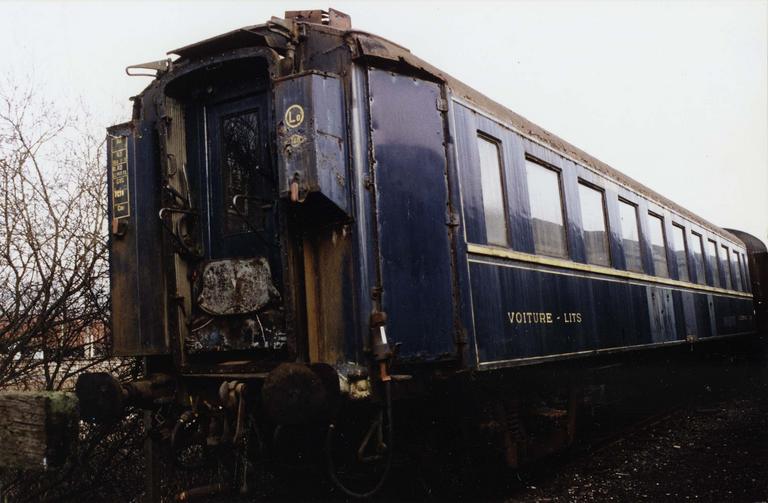voiture de voyageurs (wagon-lit) à bogies, ex CIWL, type night ferry, N°3987 - © Ministère de la Culture (France), Médiathèque du patrimoine et de la photographie (objets mobiliers), tous droits réservés