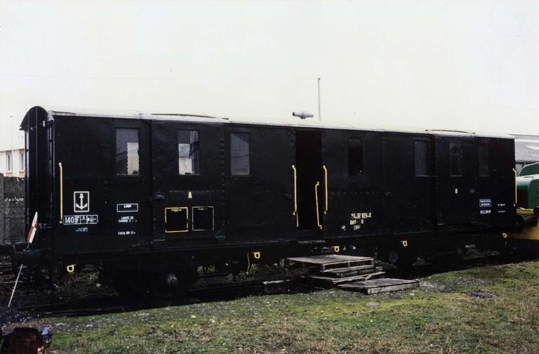 wagon fourgon à deux essieux, type night ferry, N°Bd2 f 26 417 - © Ministère de la Culture (France), Médiathèque du patrimoine et de la photographie (objets mobiliers), tous droits réservés
