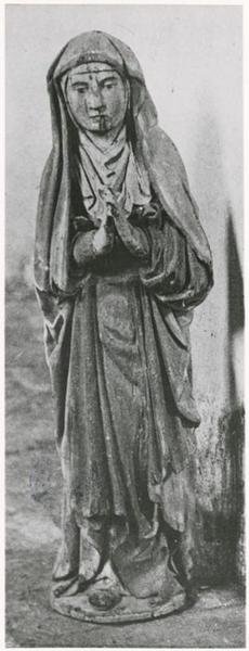 2 statues : Vierge, saint Jean