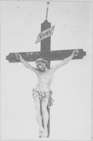 statue : Christ en croix, vue générale - © Ministère de la Culture (France), Médiathèque du patrimoine et de la photographie (objets mobiliers), tous droits réservés
