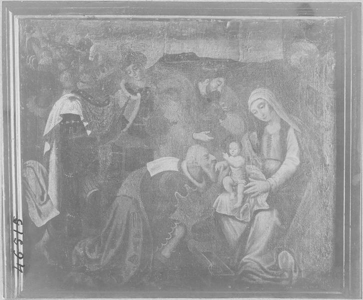 tableau : l'Adoration des Mages, vue générale - © Ministère de la Culture (France), Médiathèque du patrimoine et de la photographie (objets mobiliers), tous droits réservés