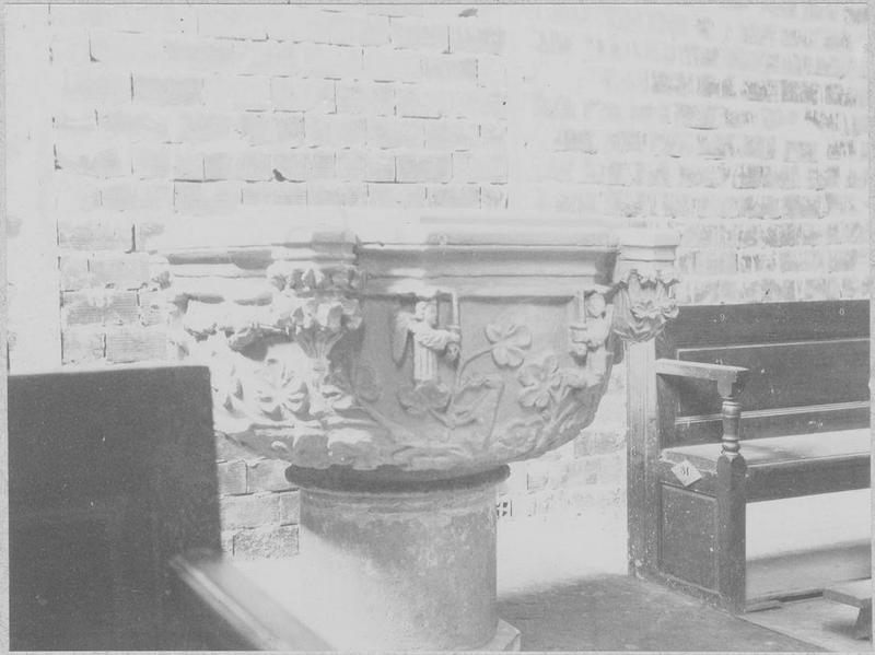 fonts baptismaux (cuve baptismale à infusion), vue générale - © Ministère de la Culture (France), Médiathèque du patrimoine et de la photographie (objets mobiliers), tous droits réservés