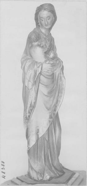 statuette : Vierge à l'enfant allaitant, vue générale - © Ministère de la Culture (France), Médiathèque du patrimoine et de la photographie (objets mobiliers), tous droits réservés