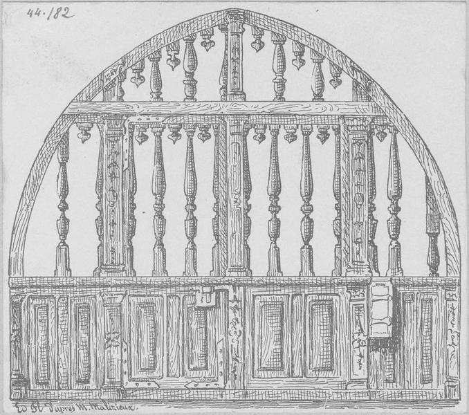 clôture de chapelle, vue générale - © Ministère de la Culture (France), Médiathèque du patrimoine et de la photographie (objets mobiliers), tous droits réservés