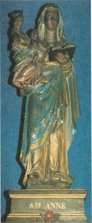 groupe sculpté : Sainte Anne, la Vierge et l'Enfant