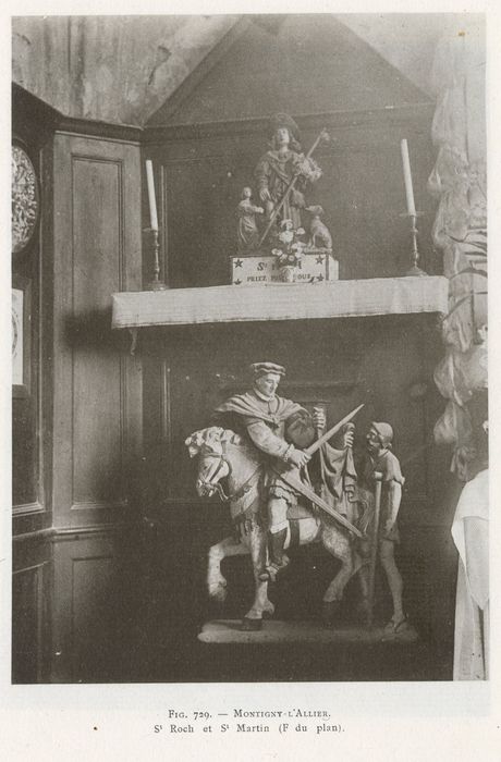 Groupe sculpté : la Charité de saint Martin