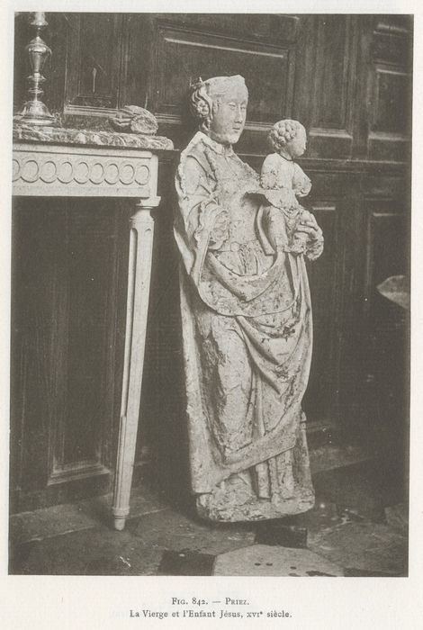 statue : Vierge à l'Enfant (document numérisé)