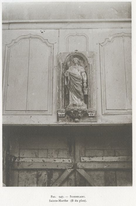 statue : sainte Marthe (document numérisé)