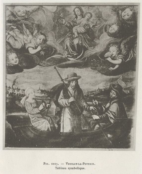 Tableau : Saint Julien l'Hospitalier (dit les Pèlerins dans une barque)