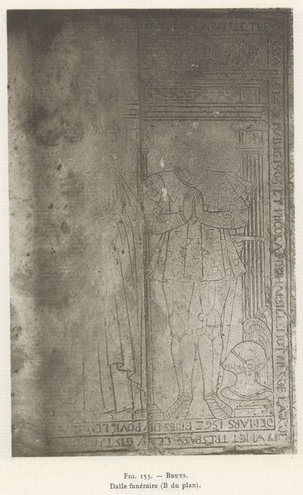Dalle funéraire de Nicolas d'Harsillemont et de sa mère