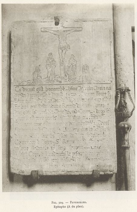 Plaque funéraire de Joachim Chainmort et de sa femme