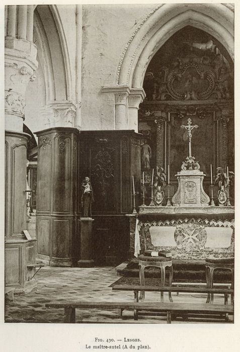 maître-autel, retable, tabernacle 