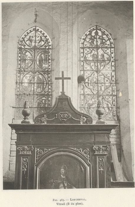 2 verrières : scènes des martyres de saint Blaise et de saint Nicaise