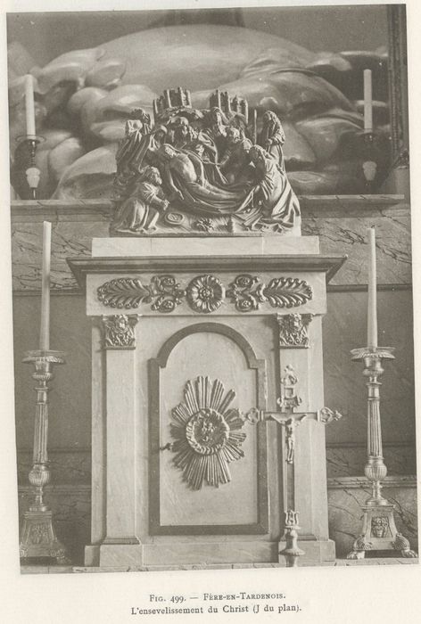 Groupe sculpté : la Mise au tombeau