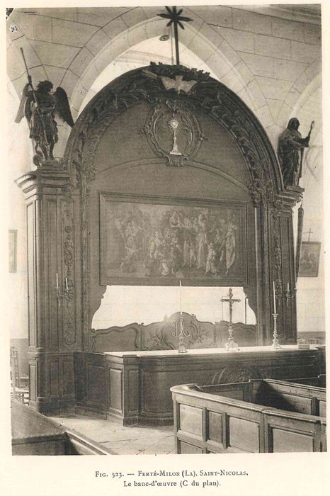banc d'oeuvre, tableau : Christ et les petits enfants (le)