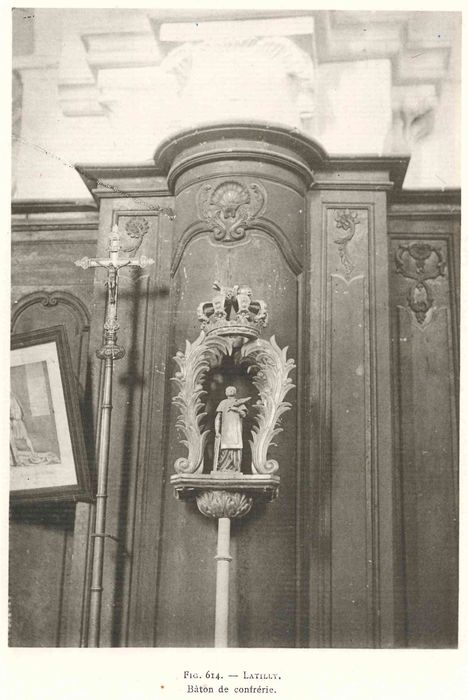 bâton de procession (bâton de confrérie) d’un saint martyr