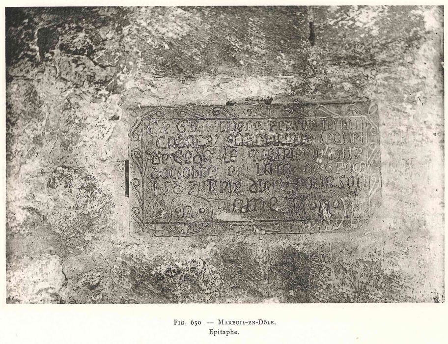 2 plaques funéraires