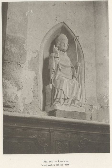 Statue : saint Aubin