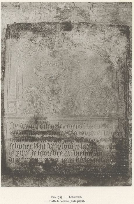 Plaque funéraire de Jehan Toupet et de sa femme