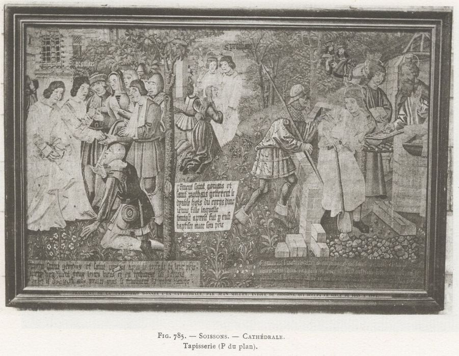 pièce murale : scènes de la vie de saint Gervais et de saint Protais