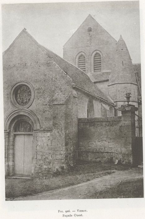 façade nord-ouest, vue partielle