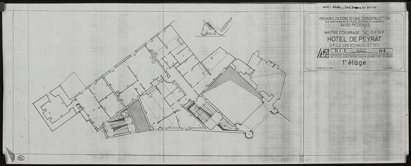 Plan 1er étage.