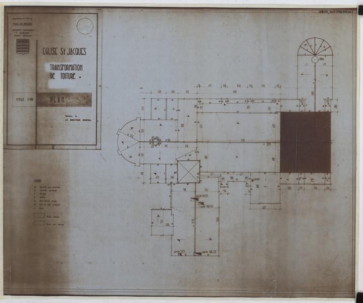 Transformation de toitures : plan.