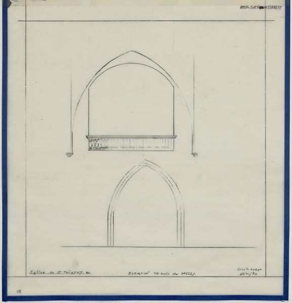 Élévation tribune des orgues.