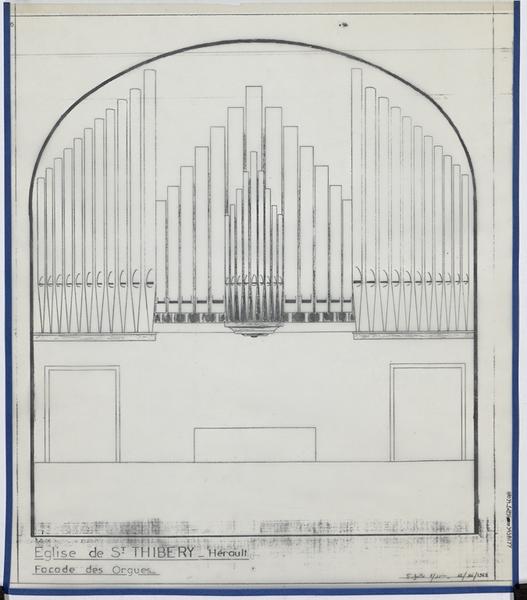 Façade des orgues.