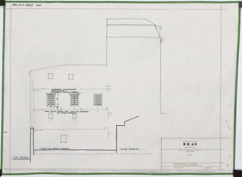 Façade création de fenêtres sur le jardin de l'hôtel d'Assas.