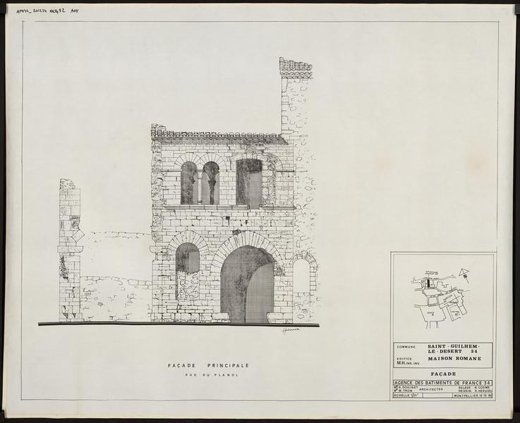 Relevé façade.