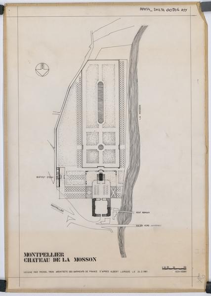 Plan parc et château.