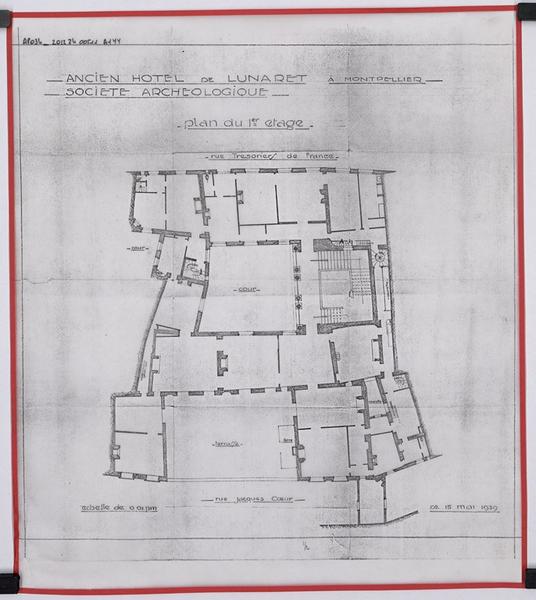 Plan 1er étage.