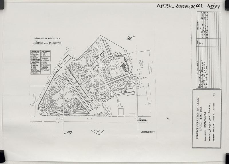 Plan pour la restauration du planétarium.