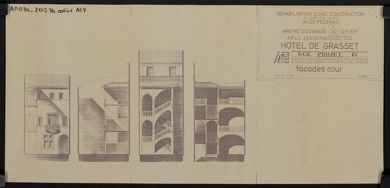 Façades sur cour.