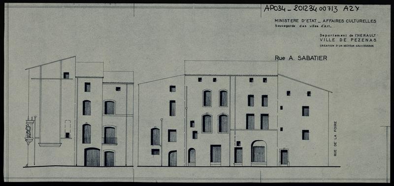 Création d'un secteur sauvegardé, Rue Sabatier.