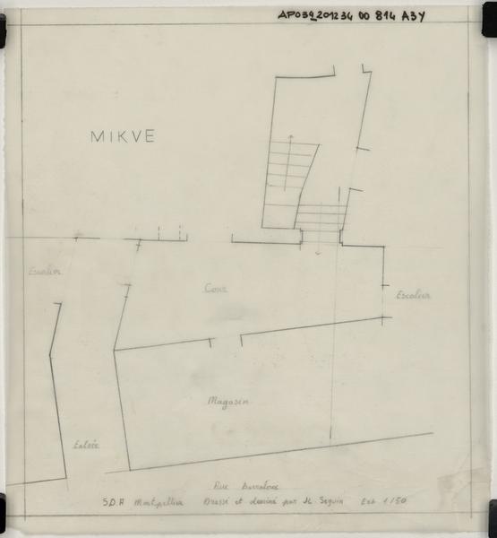 Plan schématique du rez-de-chaussée.